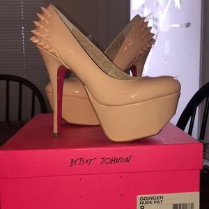 Betsey Johnson spiked platforms